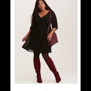 Torrid Chiffon Shirt Dress